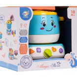 Interaktywny kuchenka z garnkiem i sorterem kształtów