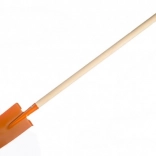 Teddies dziecięca łopata z drewnianym trzonkiem, prosta – Pomarańczowy