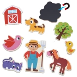 VIGA magnetyczni przyjaciele z farmy – zestaw 20 drewnianych magnesów