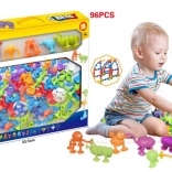 silikonowe klocki z przyssawkami 96 szt.