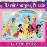 RAVENSBURGER błyszczące puzzle DISNEY księżniczki xxl 100 elementów