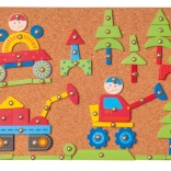 Woody Deska z kształtami do przybijania pojazdy