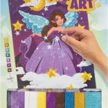 Mozaikowy obrazek Fioletowa Wróżka 30x21 cm