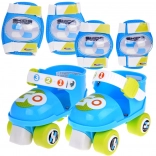 Dziecięce regulowane rolki z ochraniaczami