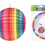 Lampion Okrągły Tęczowy 25 cm