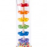 Przezroczysta drewniana prysznicówka do wanny WOODY