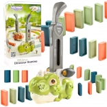 Woopie elektryczna lokomotywa do klocków domina dinozaur zielony