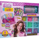 Zestaw do robienia bransoletek z krosnem i akcesoriami