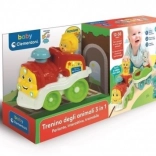 Interaktywny pociąg ze zwierzątkami CLEMENTONI (mówiący po polsku)