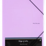 Teczka z gumką A4 PASTELINI fioletowa