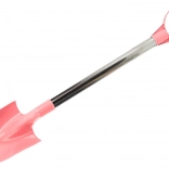 Łopatka do piasku z aluminiowym trzonkiem, pastelowy róż, 60 cm