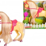 Konik z długą grzywą