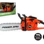 Dziecięca piła łańcuchowa na baterie z dźwiękiem i światłem – pomarańczowa