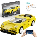 Klocki CaDA EVO Race Car – żółty samochód RC, 289 elementów, Dual Mode