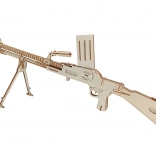 Woodcraft drewniane puzzle 3D – lekki karabin maszynowy