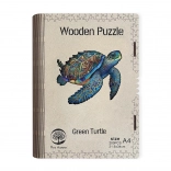 Drewniane puzzle Green Turtle A4