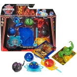 Bakugan Battle Pack Special Attack Nillious i Mantid + Bruiser, Octogan, Trox – zestaw bojowy ze spinnerem