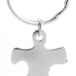 Stalowy brelok do kluczy Puzzle Lewy
