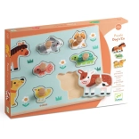 DJECO układanka wpuszczana zwierzęta z farmy