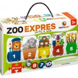 Puzzle ZOO Ekspres - Licz ze Mną 30 Elementów