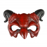 Gumowa maska diabła/czarciego na karnawał i Halloween