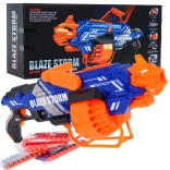 Duży automatyczny blaster BLAZE STORM, 40 piankowych strzałek, 8+