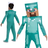 dziecięcy kostium Steve w diamentowej zbroi Minecraft 127–136 cm (7–8 lat)