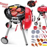 Dziecięcy grill WOOPIE ze światłem i dźwiękiem z akcesoriami