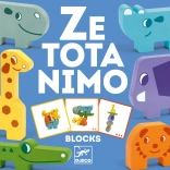 Puzzle klocki ze zwierzątkami z zoo od Djeco