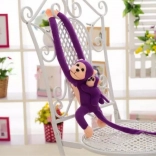 Pluszowa małpka z młodym fioletowa