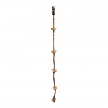 Dziecięca lina wspinaczkowa z drewnianymi stopniami