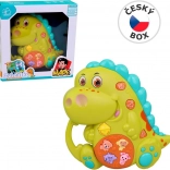 Pianinko dinozaur ze światłem i dźwiękami