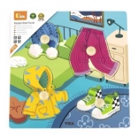 Viga drewniane puzzle z uchwytami ubieranie