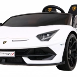 Lamborghini SVJ DRIFT pro 2 dzieci Biały + funkcja Drift + zdalne sterowanie + MP3 LED + wolny start