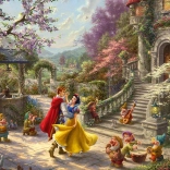 Puzzle SCHMIDT DISNEY Królewna Śnieżka tańcząca w promieniach słońca – 1000 elementów