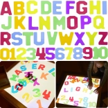 Przezroczyste cyfry i litery 38 szt. MasterKidz