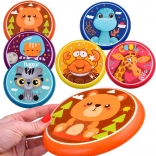 Kolorowy latający dysk 16 cm z motywami zwierzątek