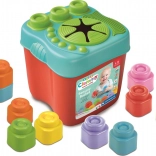 Soft Clemmy sensoryczny box z pokrywką i 15 miękkimi klockami