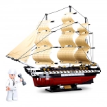 Sluban Model Bricks M38-B0836 Fregata USS Constitution żaglowy okręt wojenny