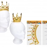 Korona karnawałowa w kolorze złotym/srebrnym