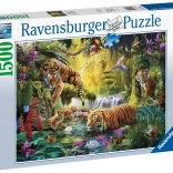 Puzzle 1500 elementów Spokojne tygrysy RAVENSBURGER