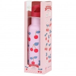 Stalowa butelka na picie z wiśniami 500 ml