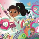 Podłogowe maxi puzzle NELLA, księżniczka rycerzy 24 elementy