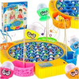 Rodzinna zręcznościowa gra w łowienie rybek – 45 rybek i 4 wędki