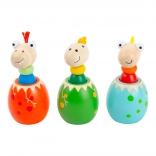 Jajko dinozaura z dźwiękiem Small Foot – drewniana zabawka dla najmłodszych