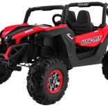 Dziecięce pojazd UTV-MX czerwone z MP4 i napędem 4x4