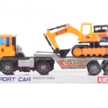 Ciężarówka z koparką