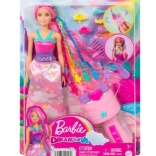 Barbie Księżniczka z urządzeniem do skręcania kosmyków