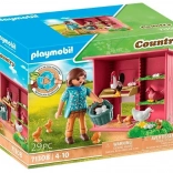 Playmobil Country – kury z pisklętami i kurnik