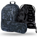 Zestaw szkolny BAAGL Core Technic: plecak, piórnik, worek